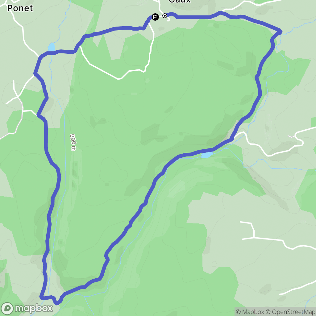 Saint-Donat : carte du parcours de randonnée - France