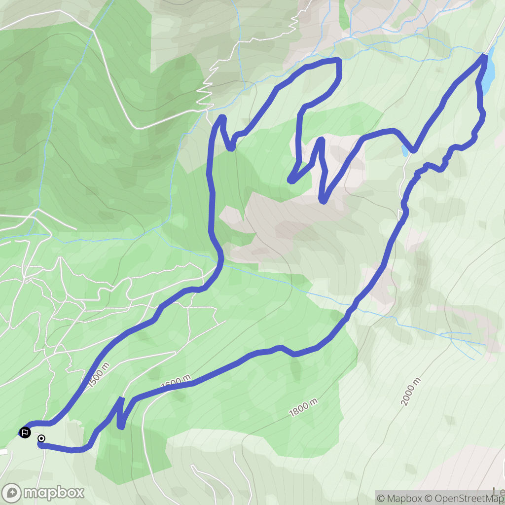 Saint-Honoré : carte du parcours de randonnée - France