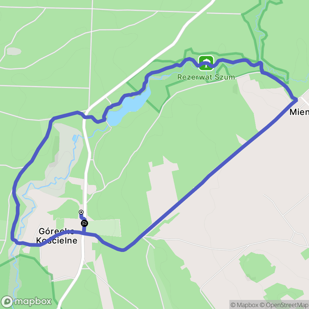 Górecko Kościelne: mapa trasy - Poland