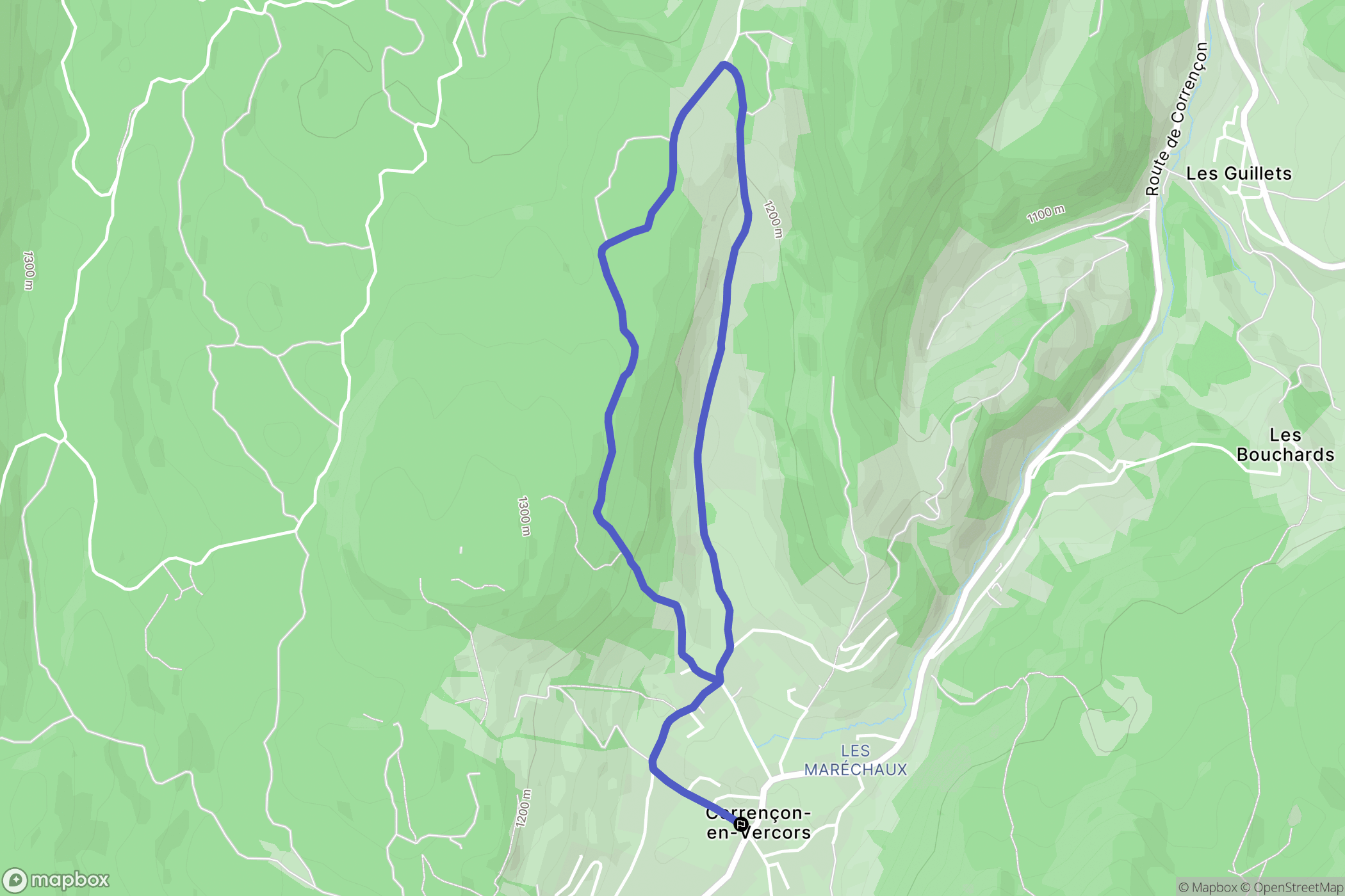 Corrençon-en-Vercors: routekaart voor buitenactiviteiten - France