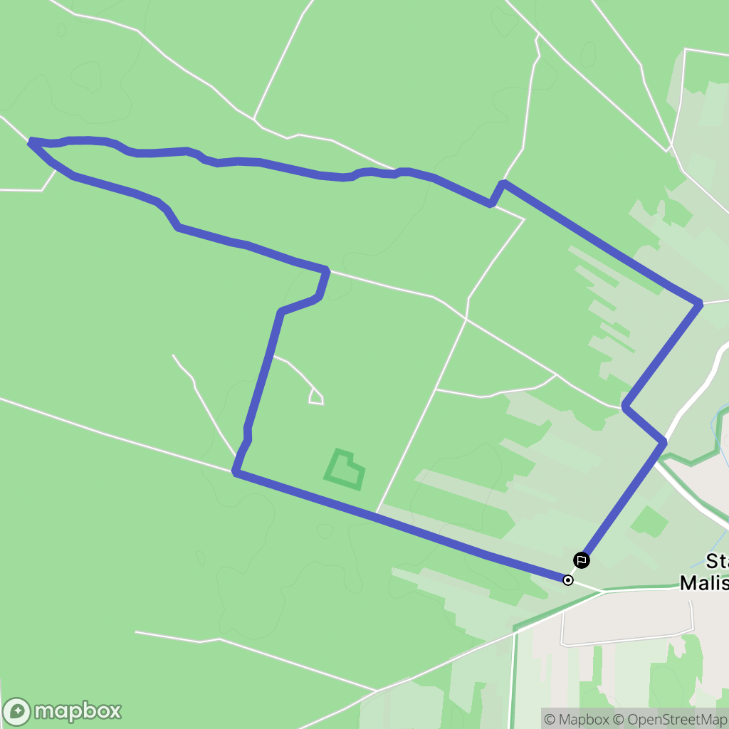 Stara Maliszewa: mapa trasy - Poland