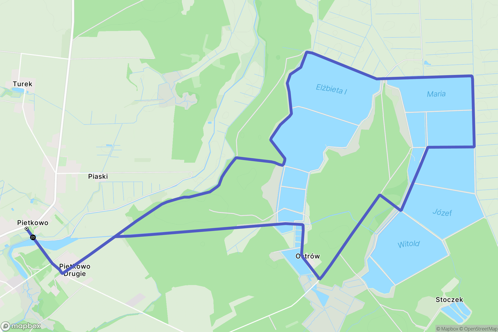 Pietkowo: mapa trasy - Poland