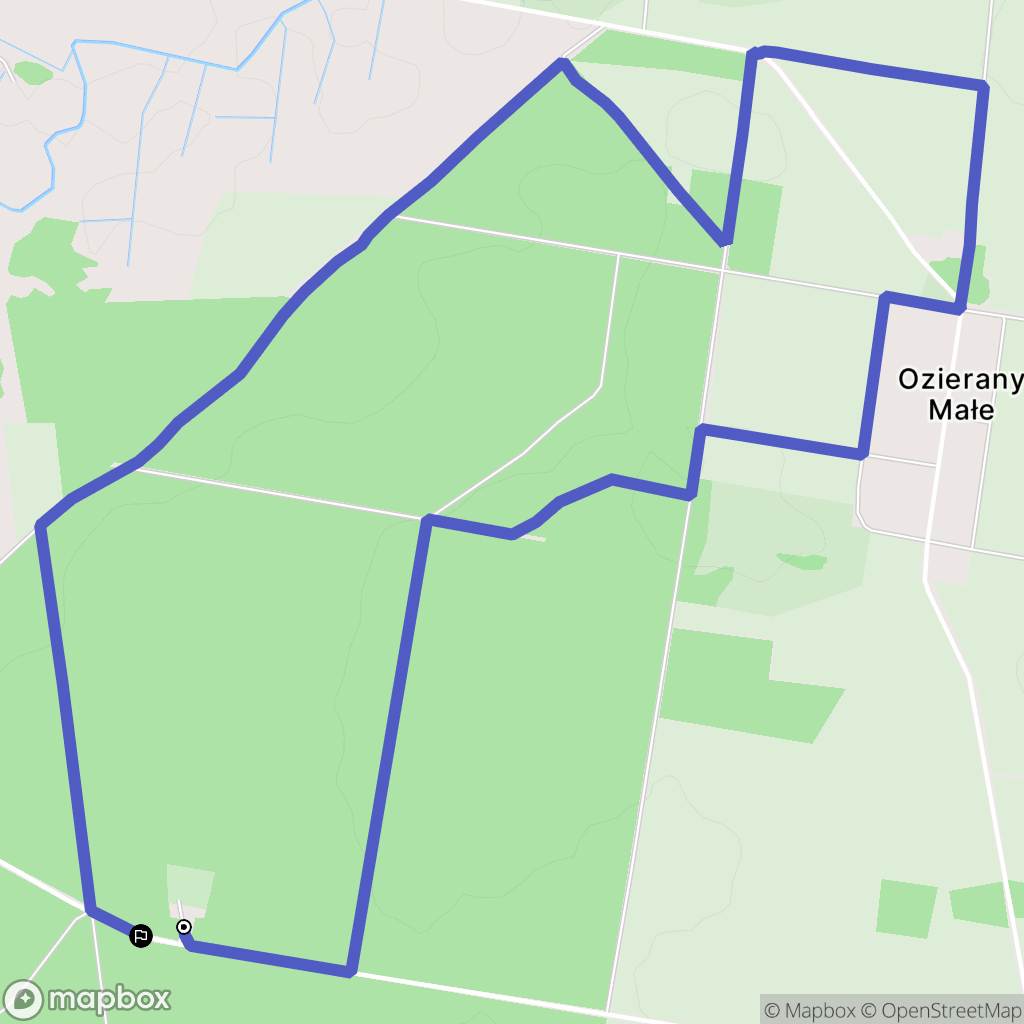 Białogorce: mapa trasy - Poland