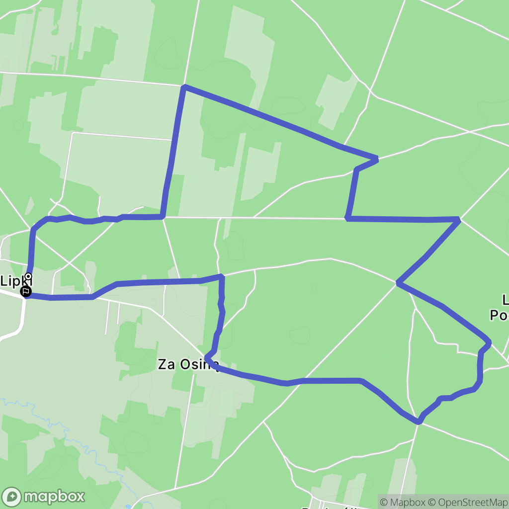Stare Lipki: mapa trasy - Poland