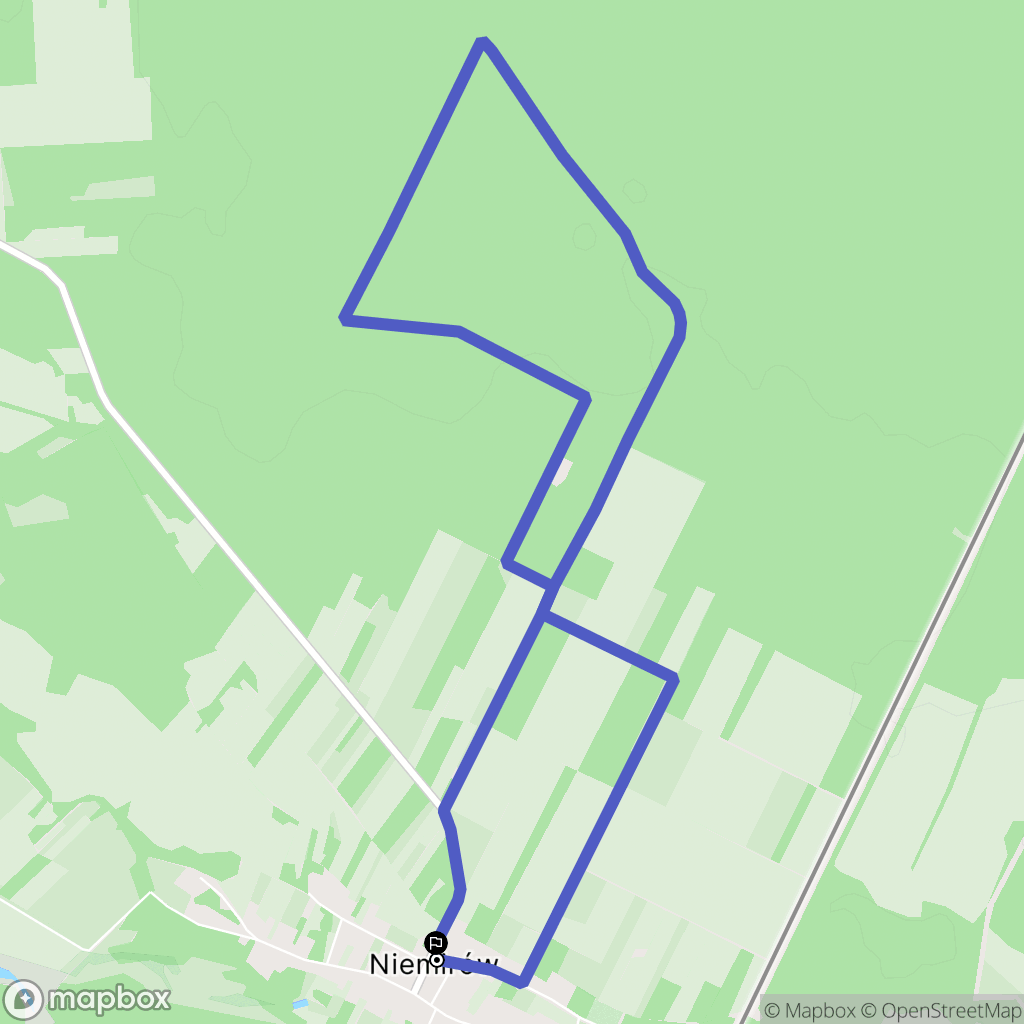 Niemirów: mapa trasy - Poland