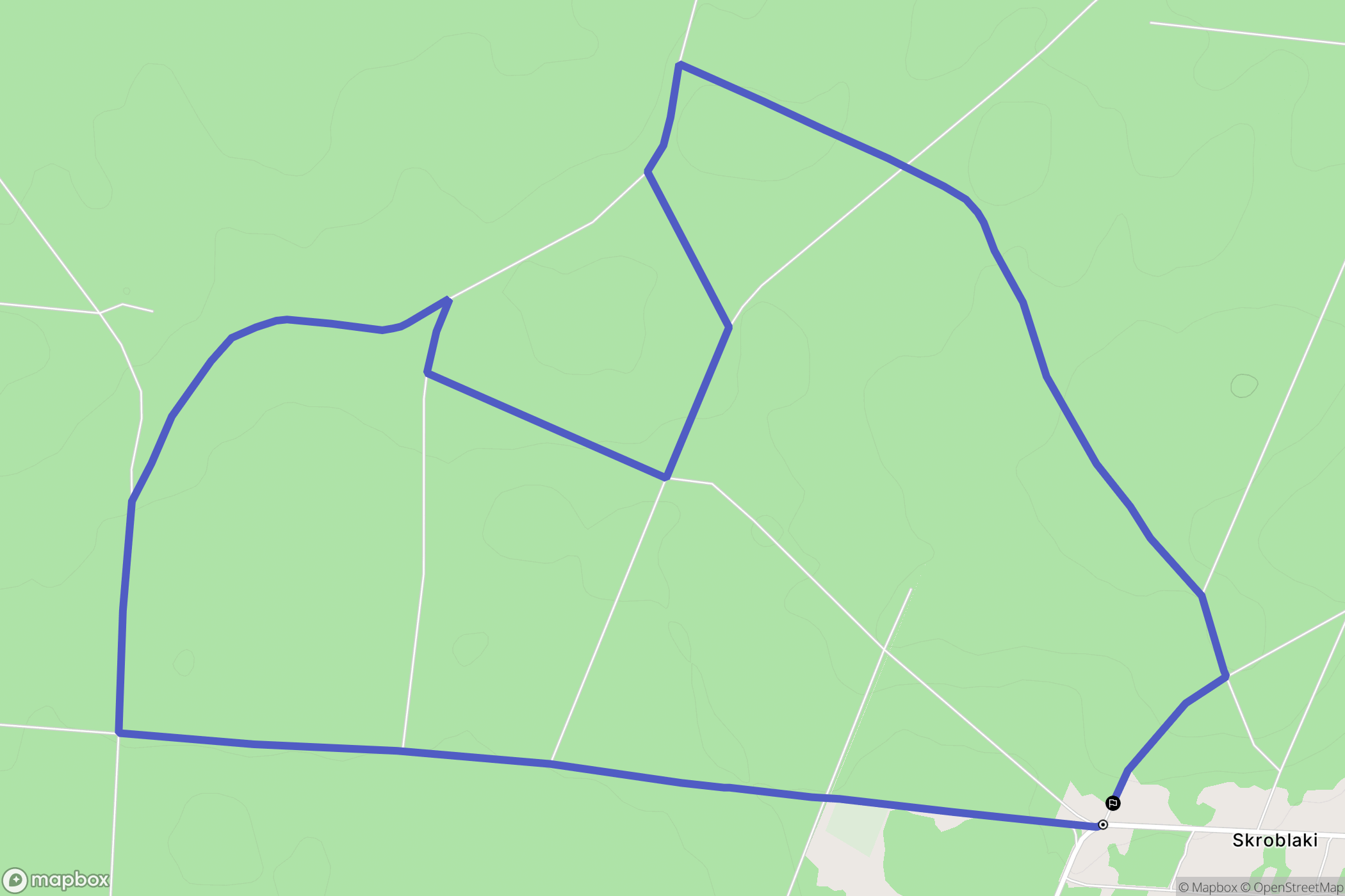 Skroblaki: mapa trasy - Poland