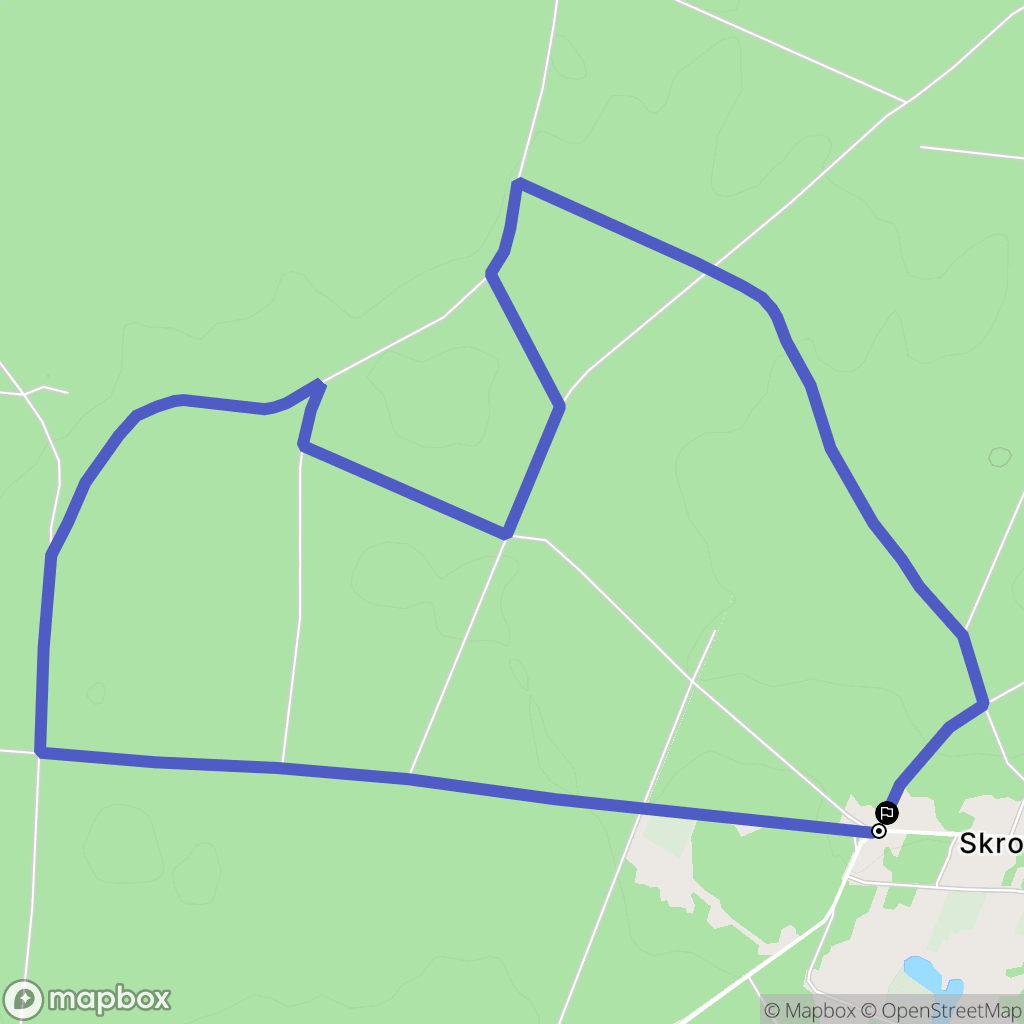 Skroblaki: mapa trasy - Poland