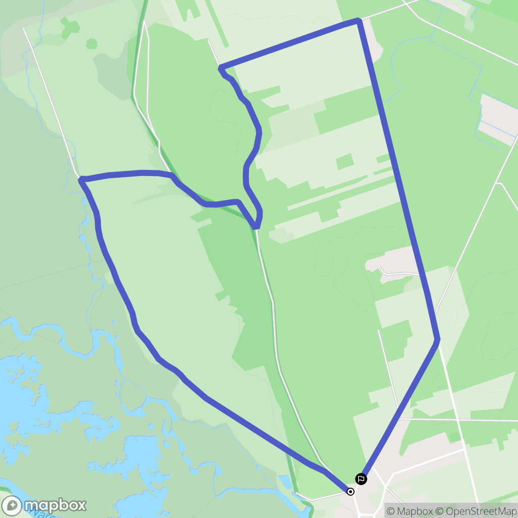 Suraż: mapa trasy - Poland