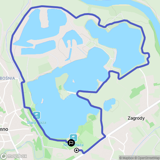 Radymno: mapa trasy - Poland