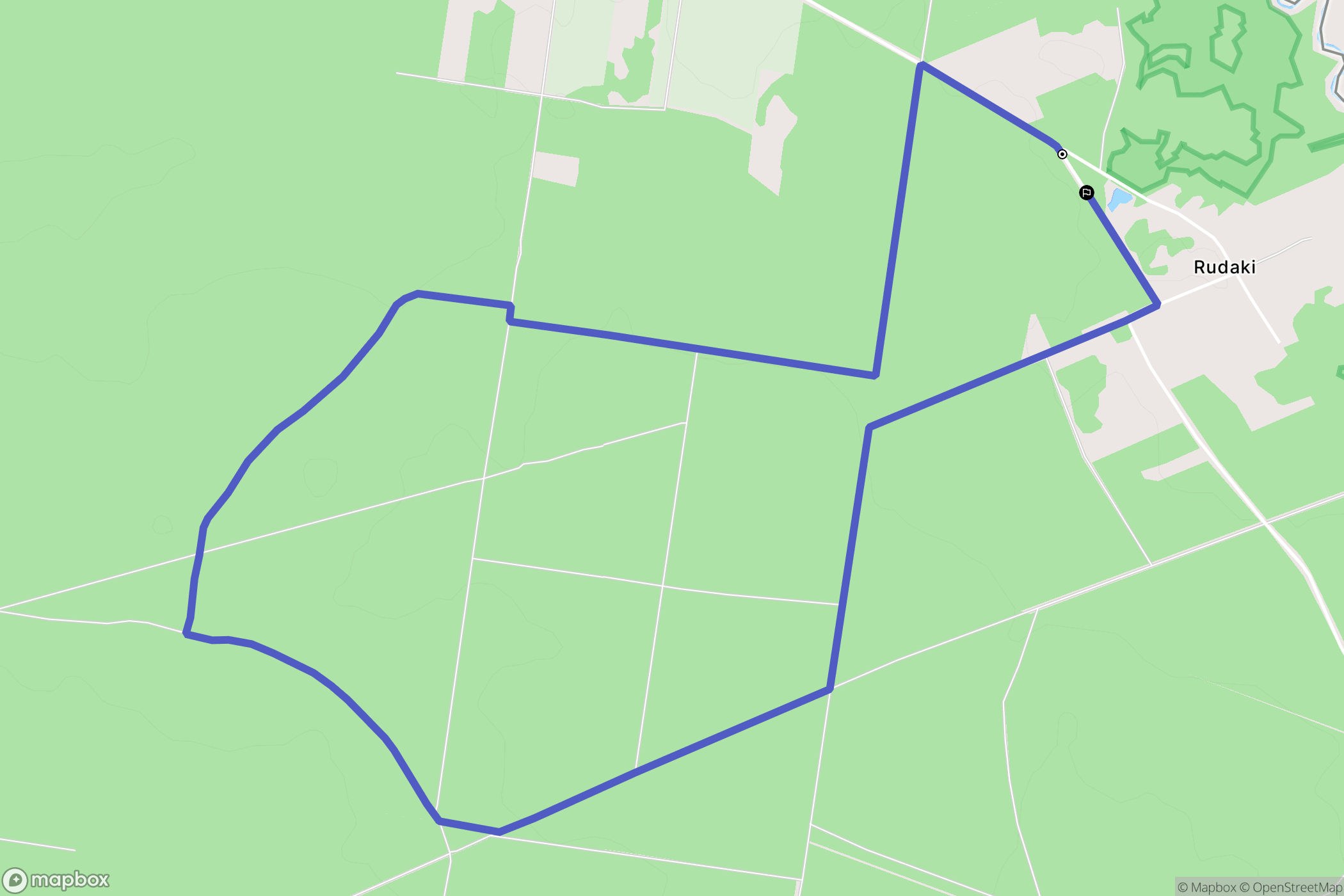 Rudaki: mapa trasy - Poland