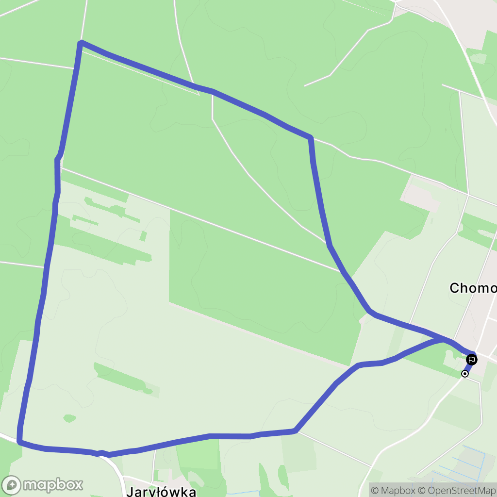 Chomontowce: mapa trasy - Poland