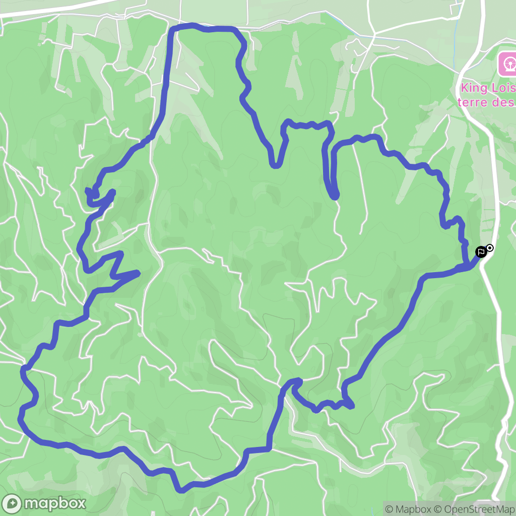 Saint-Rémy-de-Provence : carte du parcours de randonnée - France