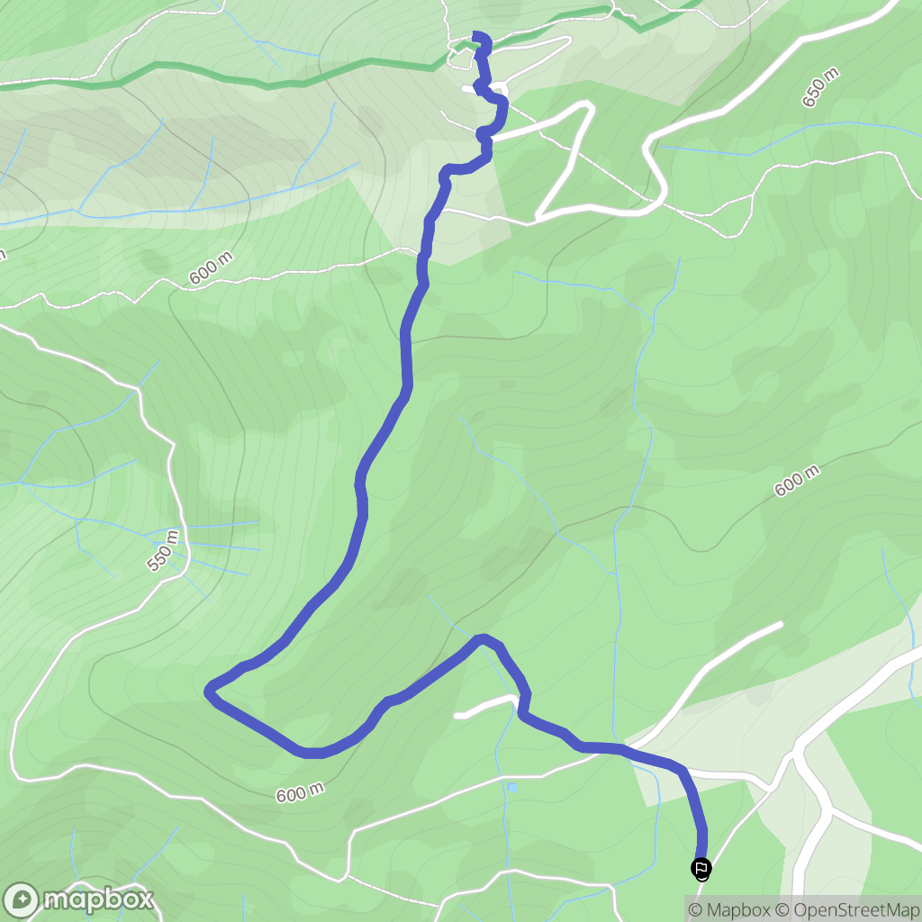 Sanilhac : carte du parcours de randonnée - France