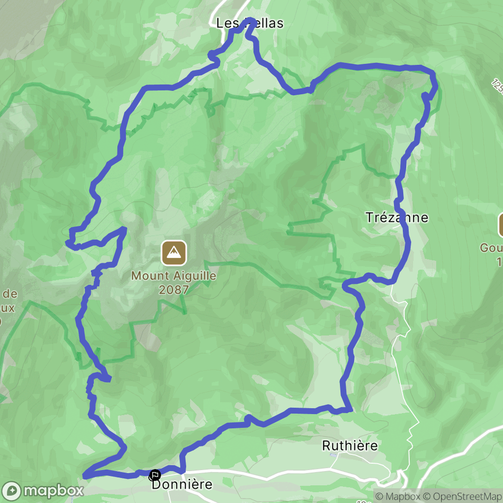 Chichilianne : carte du parcours de randonnée - France