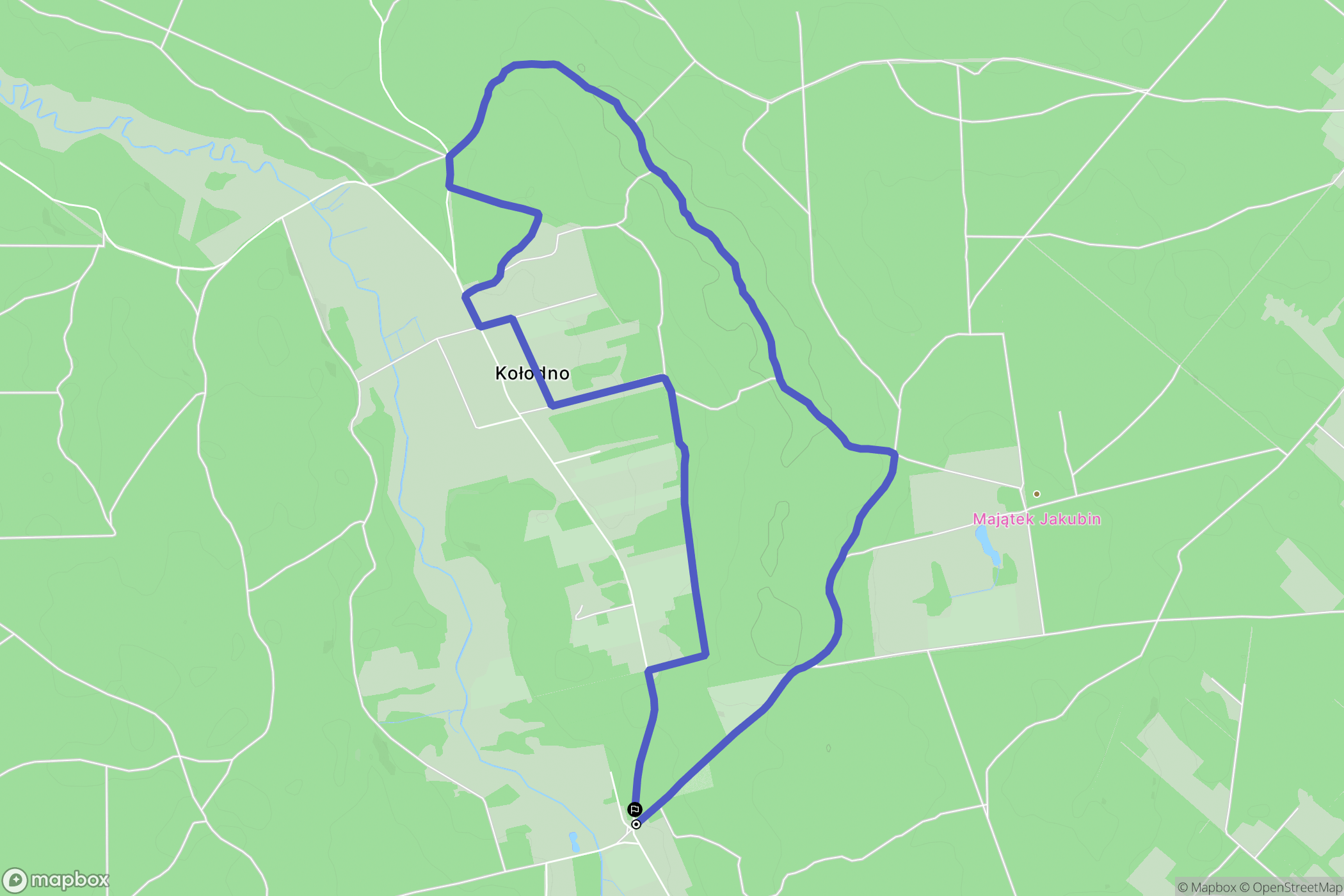 Królowy Most: mapa trasy - Poland