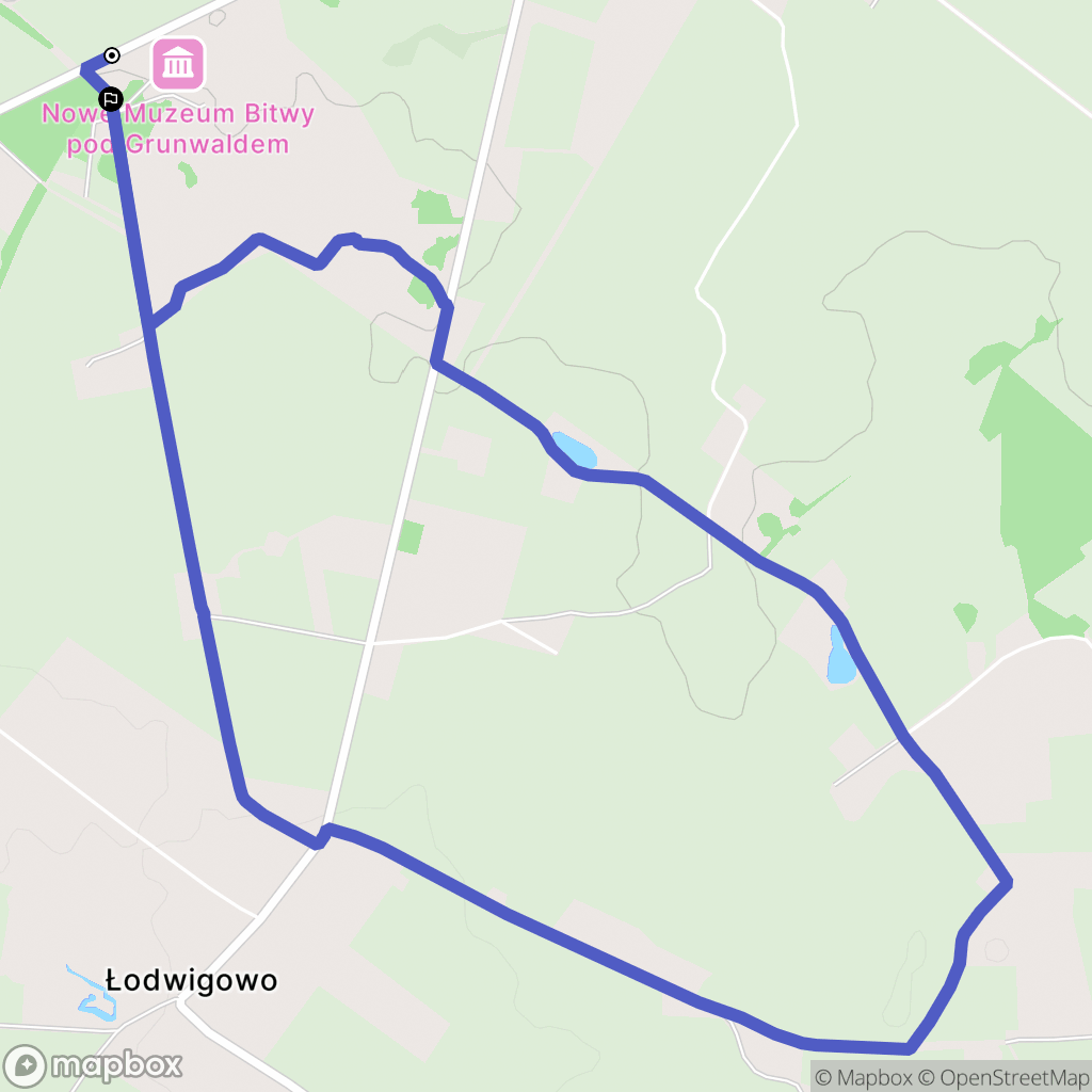 Stębark: mapa trasy - Poland
