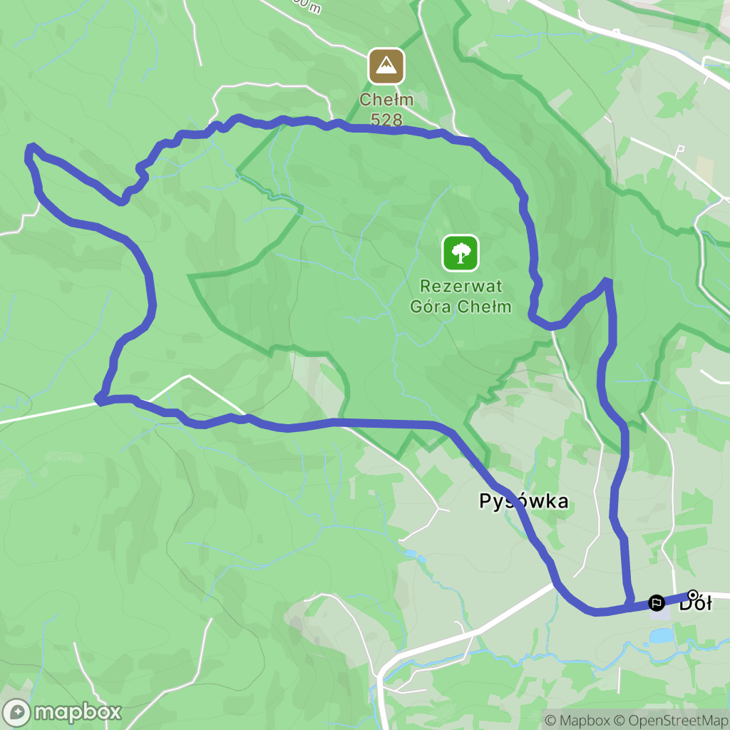 Stępina: mapa trasy - Poland