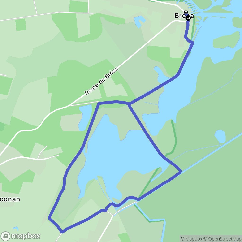 Saint-Lyphard : carte du parcours de randonnée - France