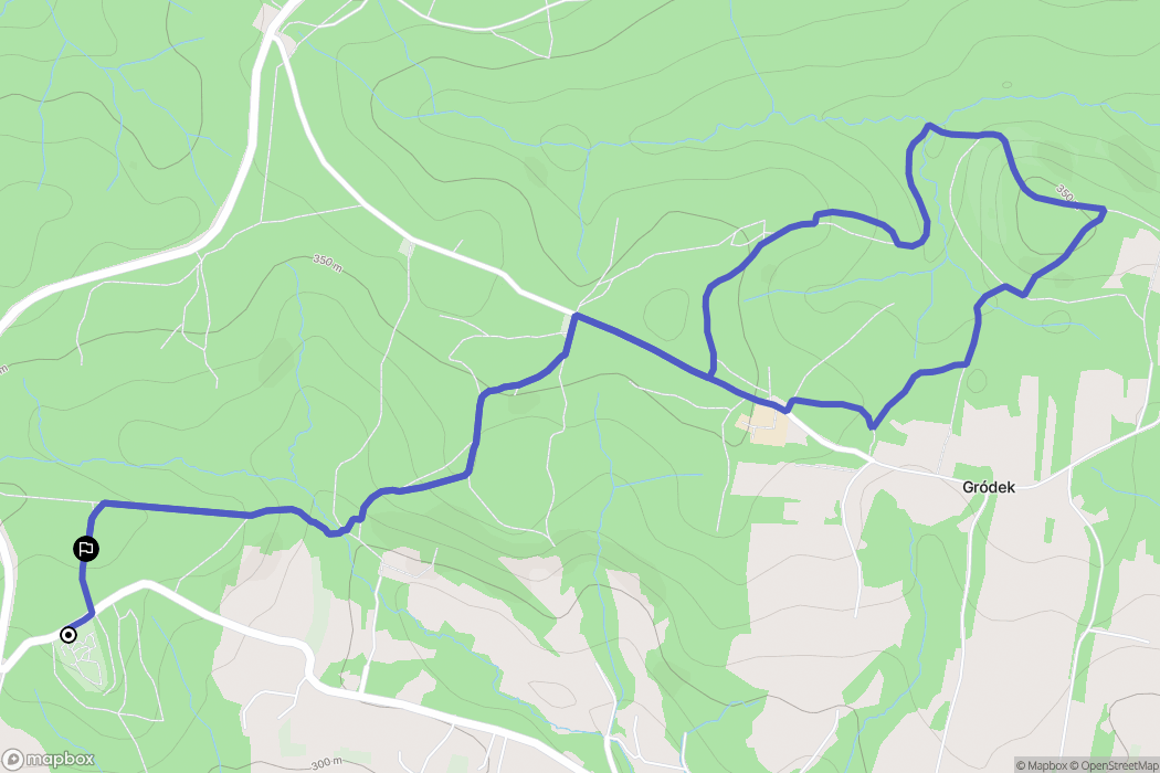 Bierówka: mapa trasy - Poland