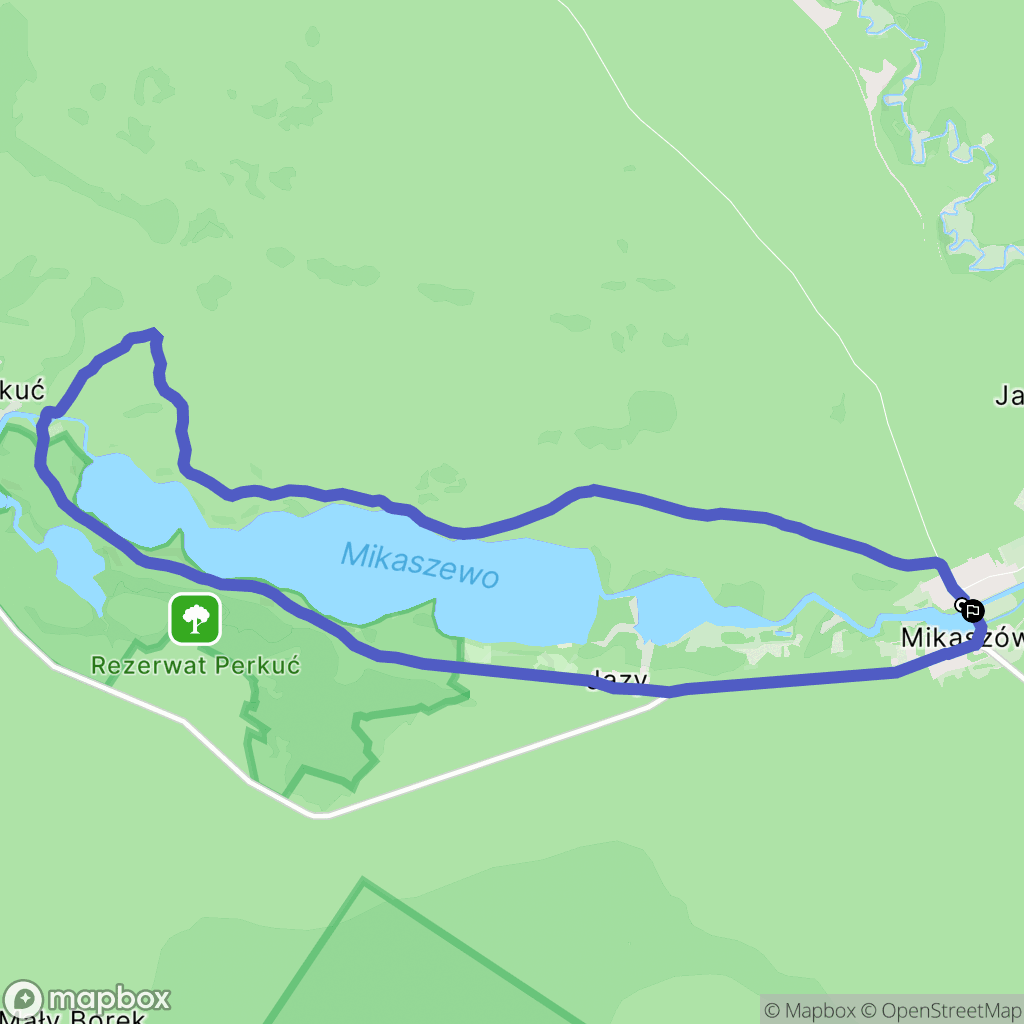 Mikaszówka: mapa trasy - Poland