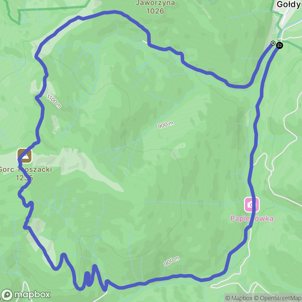 Lubomierz: mapa trasy - Poland