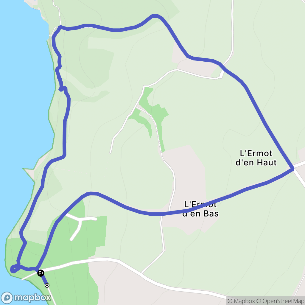 Lamballe-Armor : carte du parcours de randonnée - France