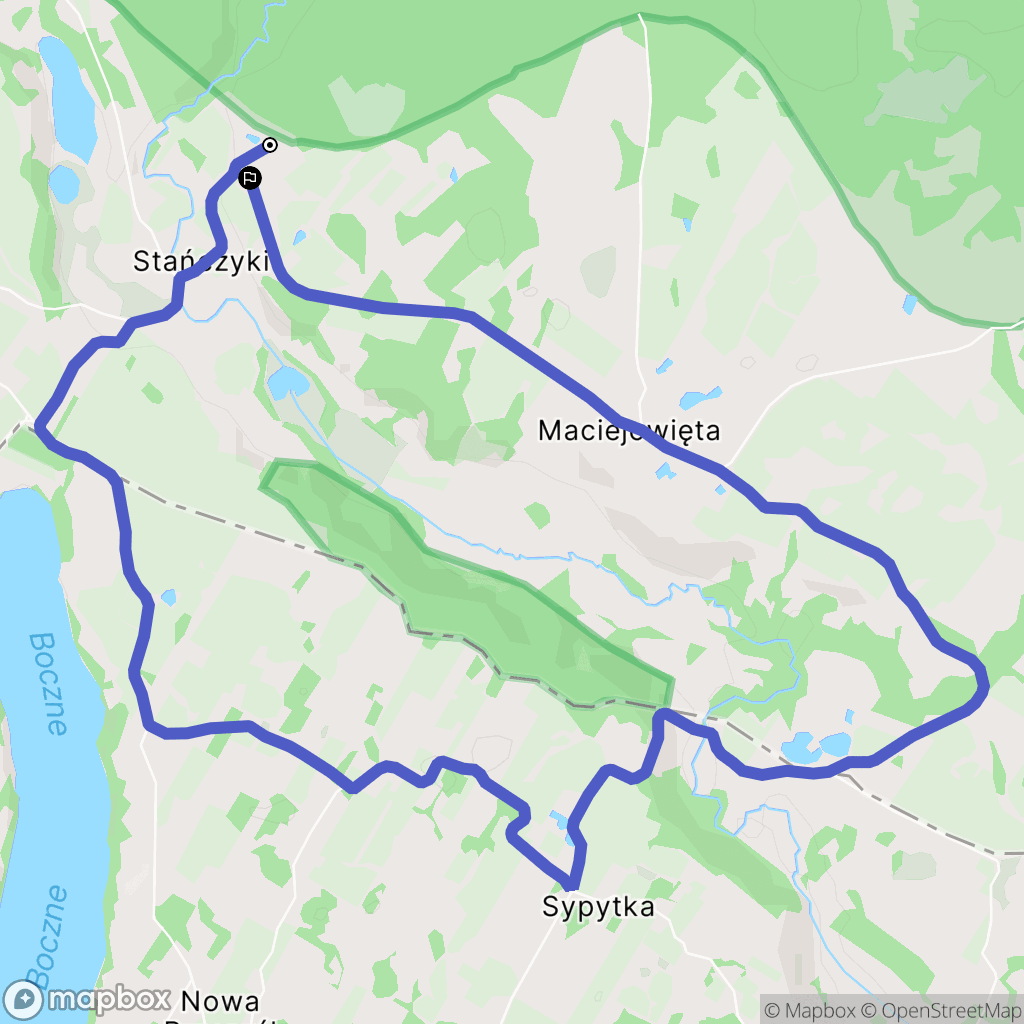 Stańczyki: mapa trasy - Poland