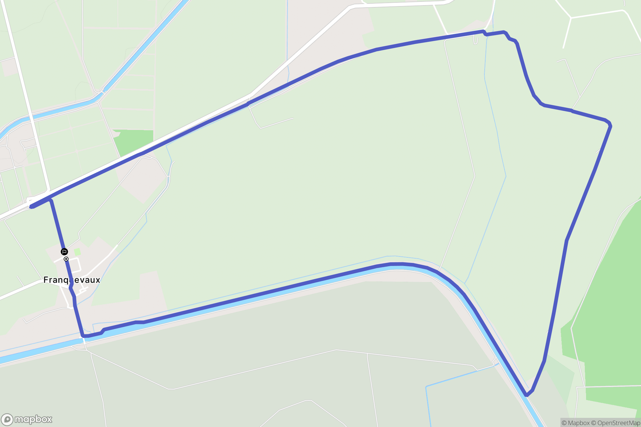 Beauvoisin : carte du parcours de randonnée - France