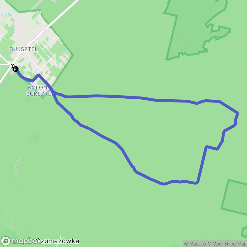Czarna Białostocka: mapa trasy - Poland