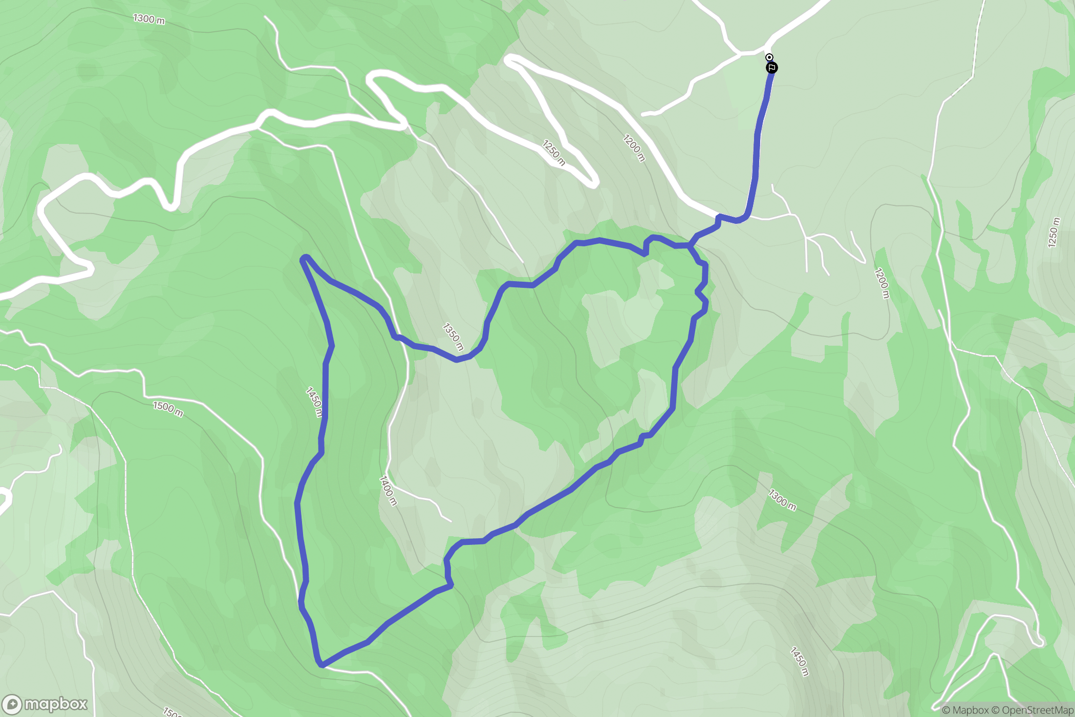 Seyne : carte du parcours de randonnée - France
