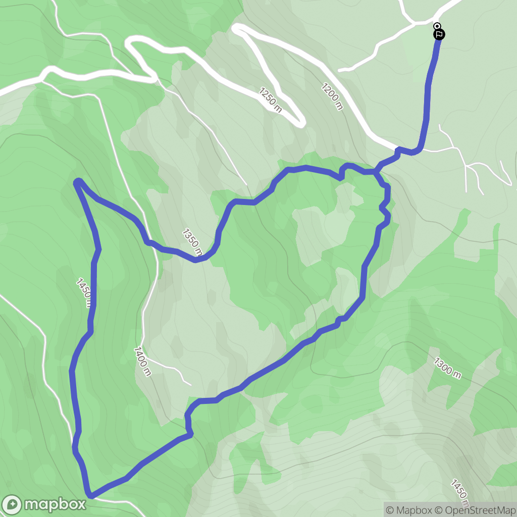 Seyne : carte du parcours de randonnée - France