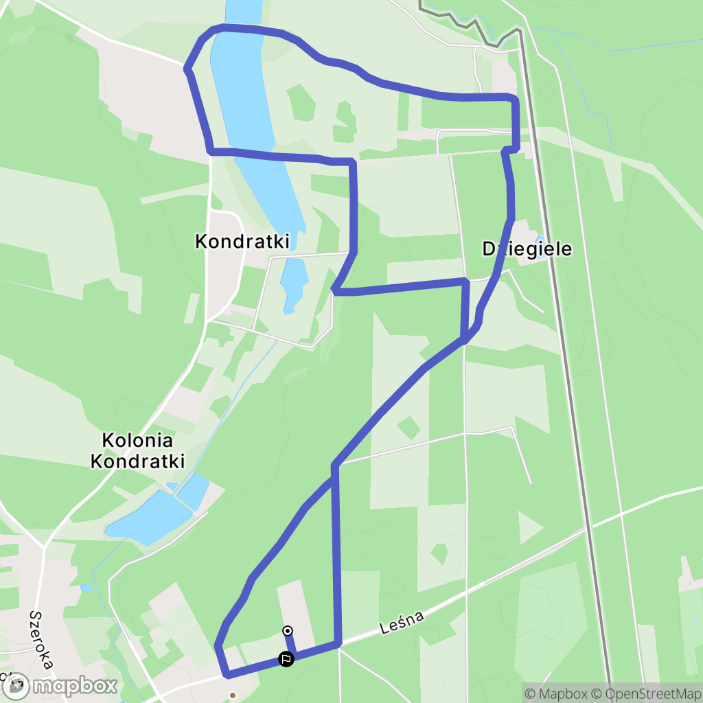 Jałówka: mapa trasy - Poland