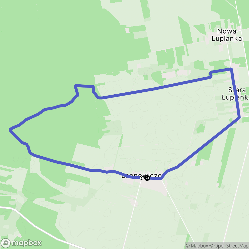 Leonowicze: mapa trasy - Poland