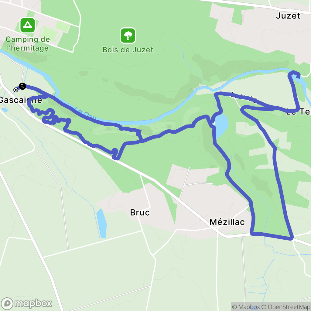 Guémené-Penfao : carte du parcours de randonnée - France