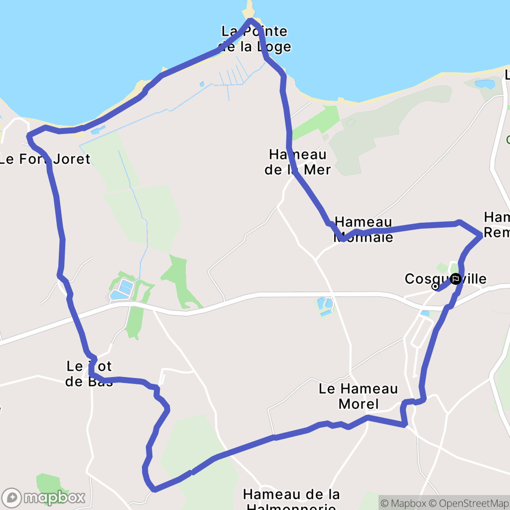 Vicq-sur-Mer : carte du parcours de randonnée - France