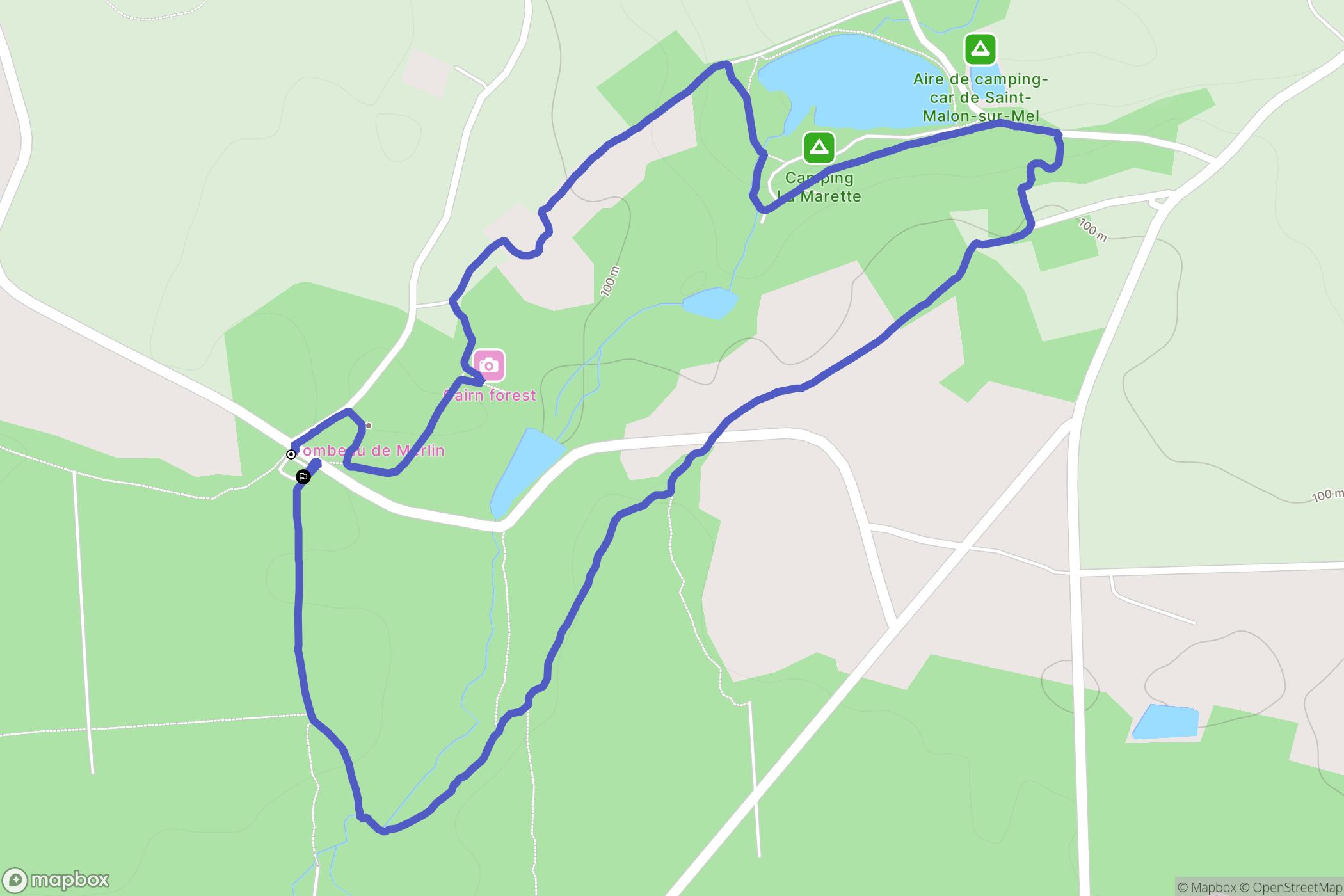 Paimpont: routekaart voor buitenactiviteiten - France