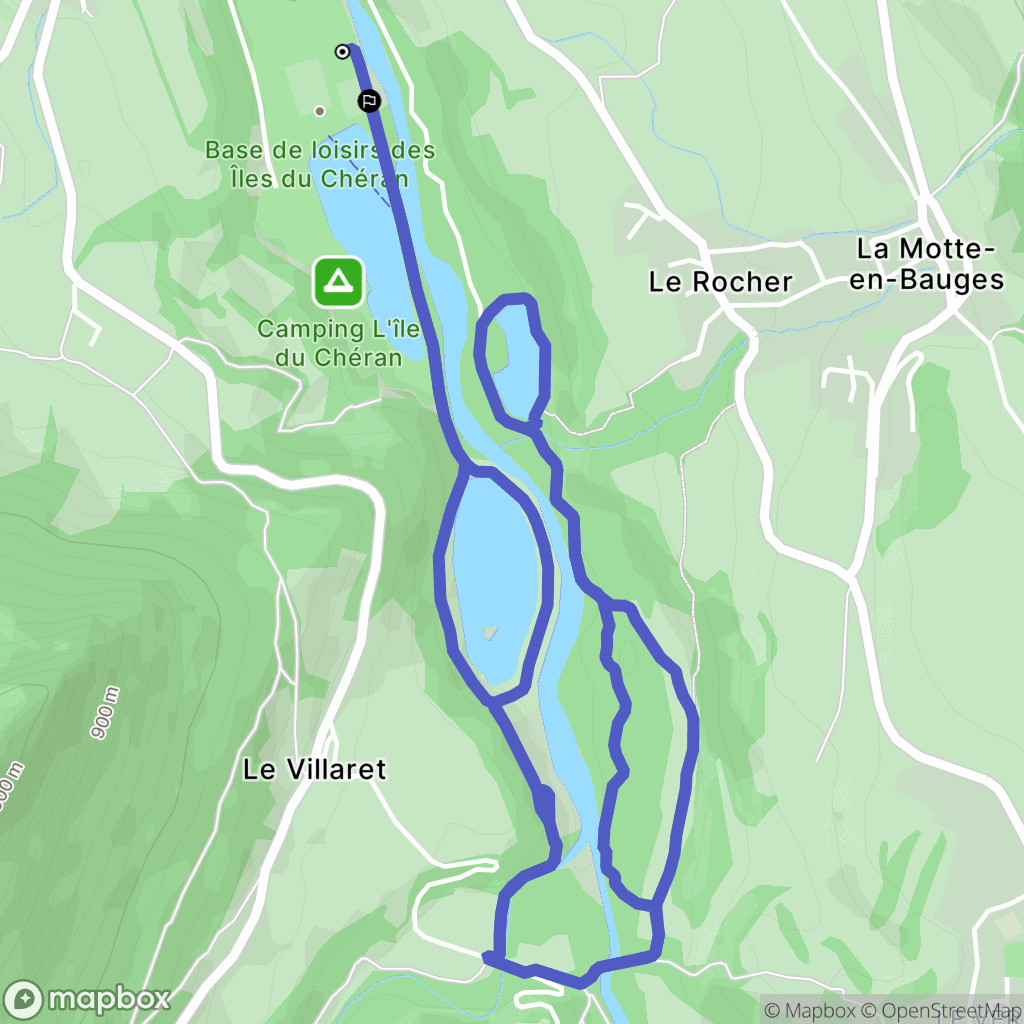 Lescheraines : carte du parcours de randonnée - France