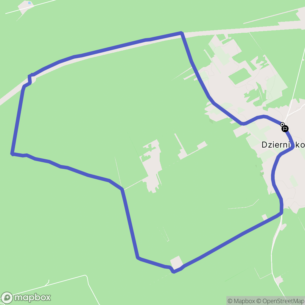 Dzierniakowo: mapa trasy - Poland