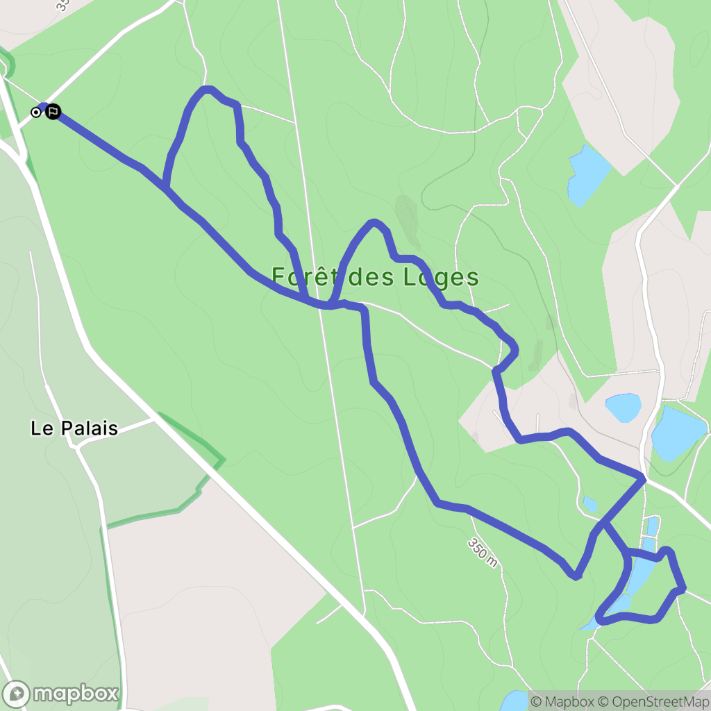 Saint-Priest-sous-Aixe : carte du parcours de randonnée - France