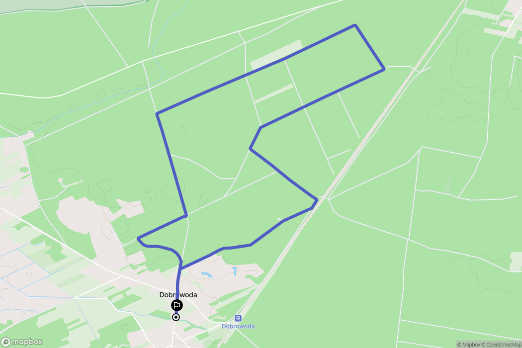 Dobrowoda: mapa trasy - Poland