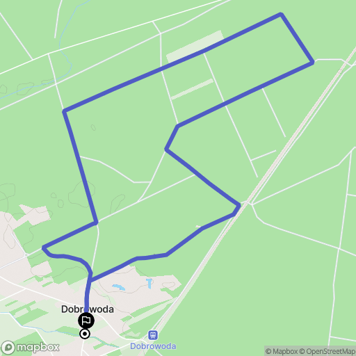 Dobrowoda: mapa trasy - Poland
