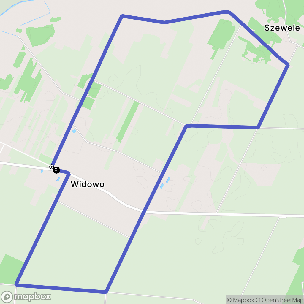 Widowo: mapa trasy - Poland