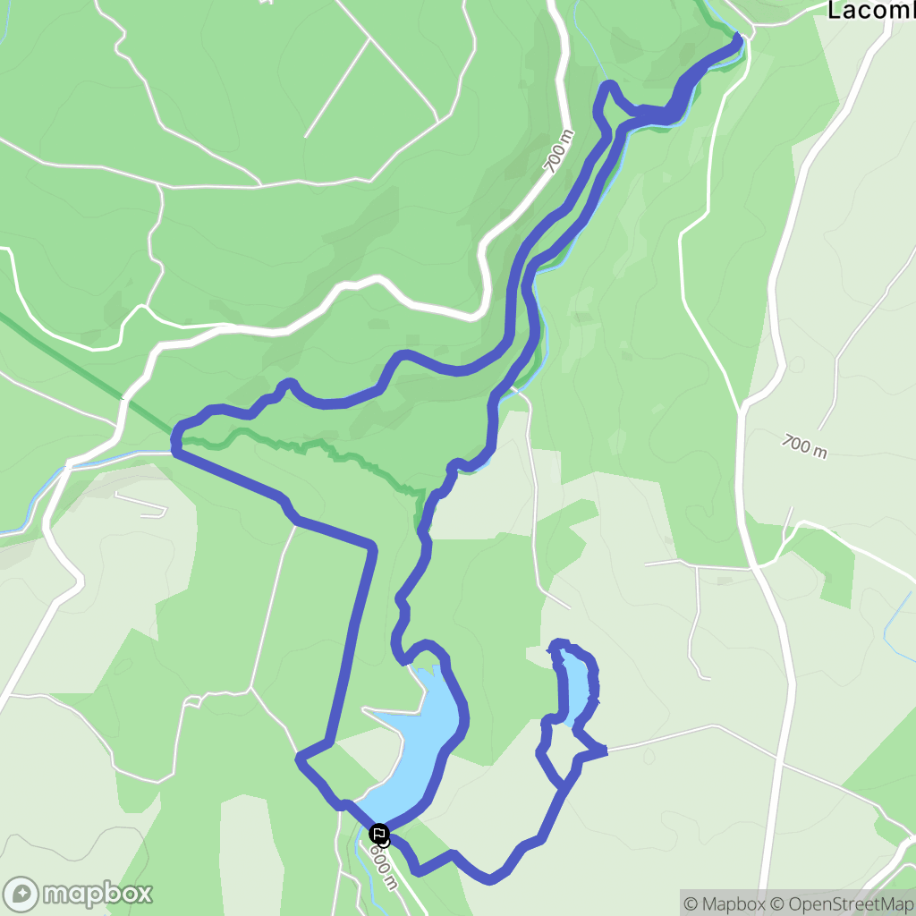 Saint-Denis : carte du parcours de randonnée - France