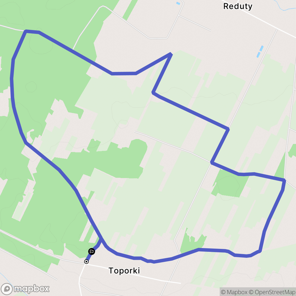 Toporki: mapa trasy - Poland