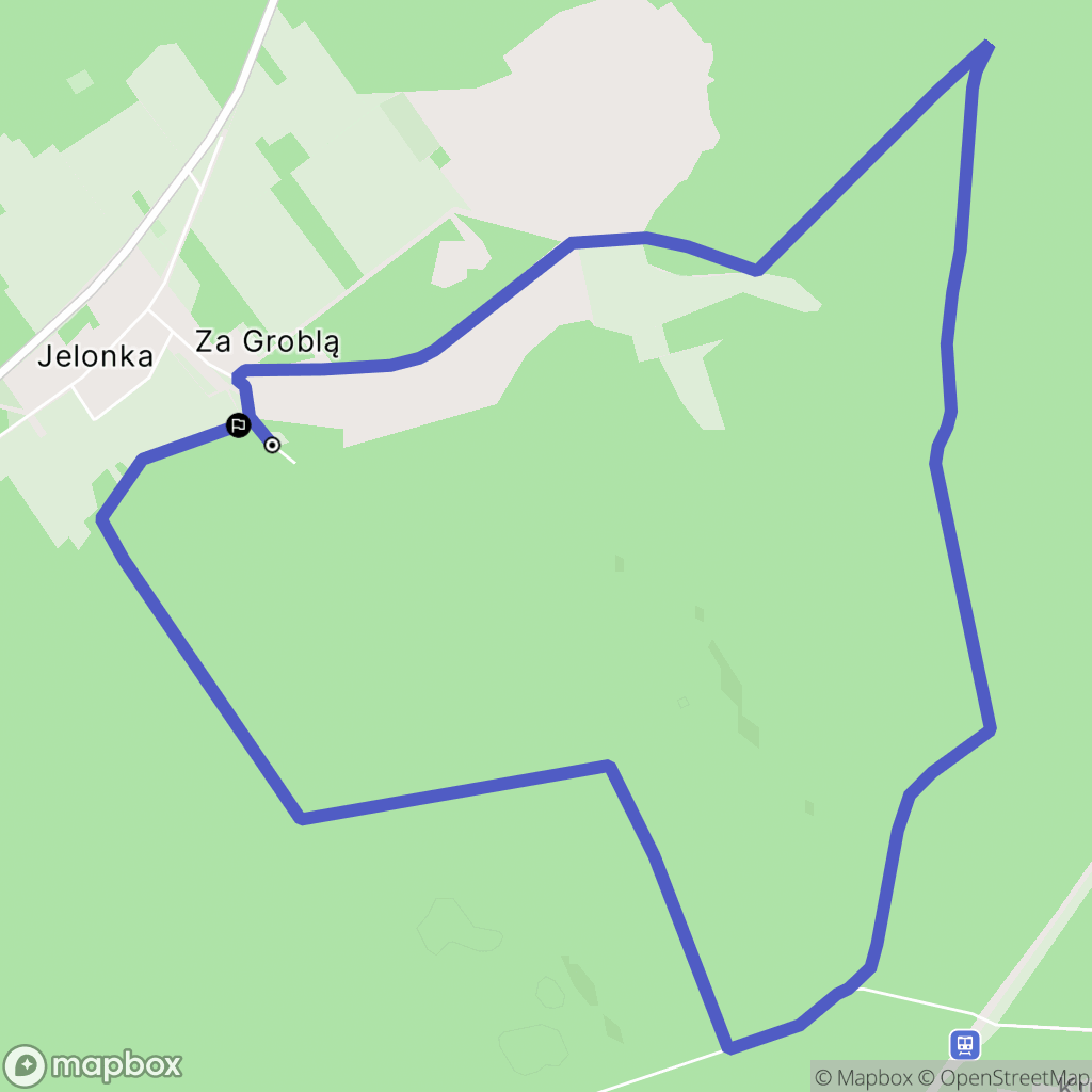 Jelonka: mapa trasy - Poland