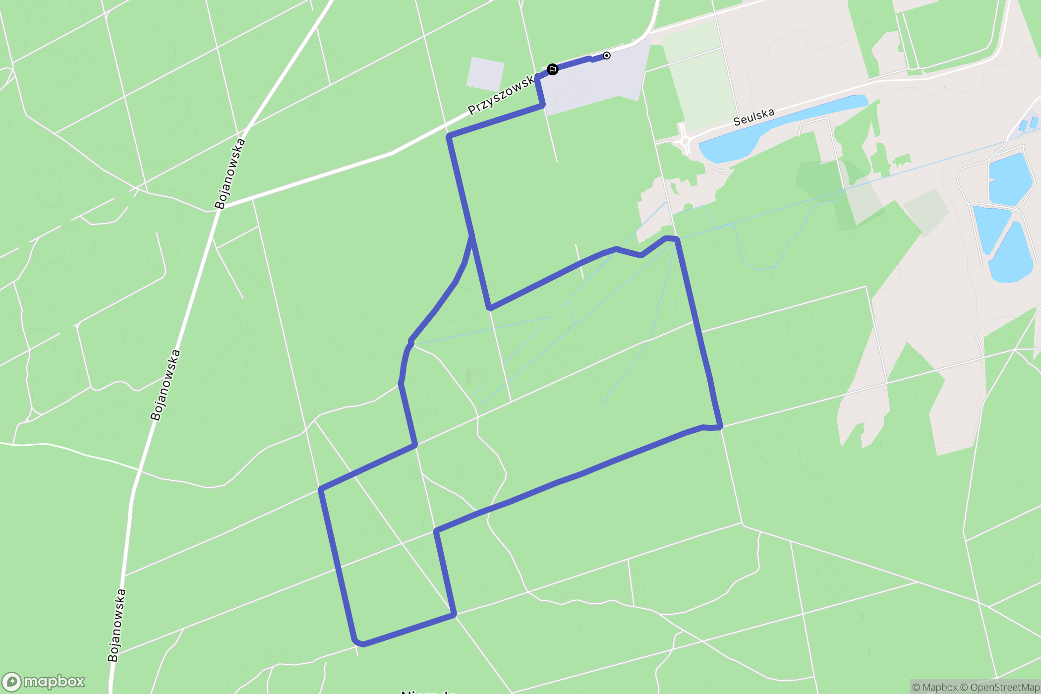 Stalowa Wola: mapa trasy - Poland