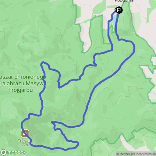 Stare Bogaczowice: mapa trasy - Poland