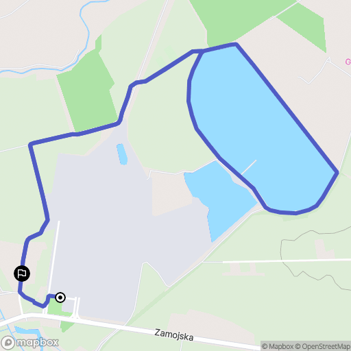 Werbkowice: mapa trasy - Poland