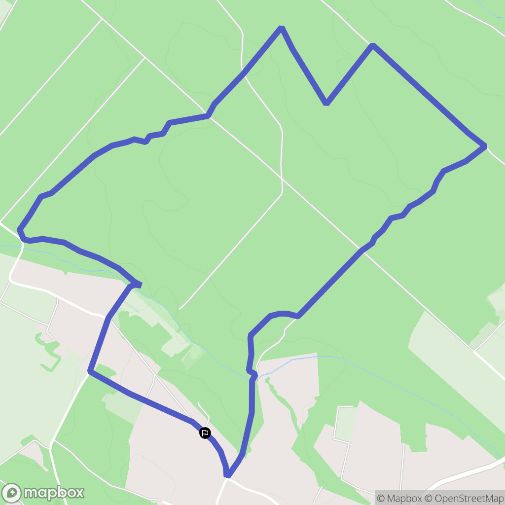 Giroussens : carte du parcours de randonnée - France