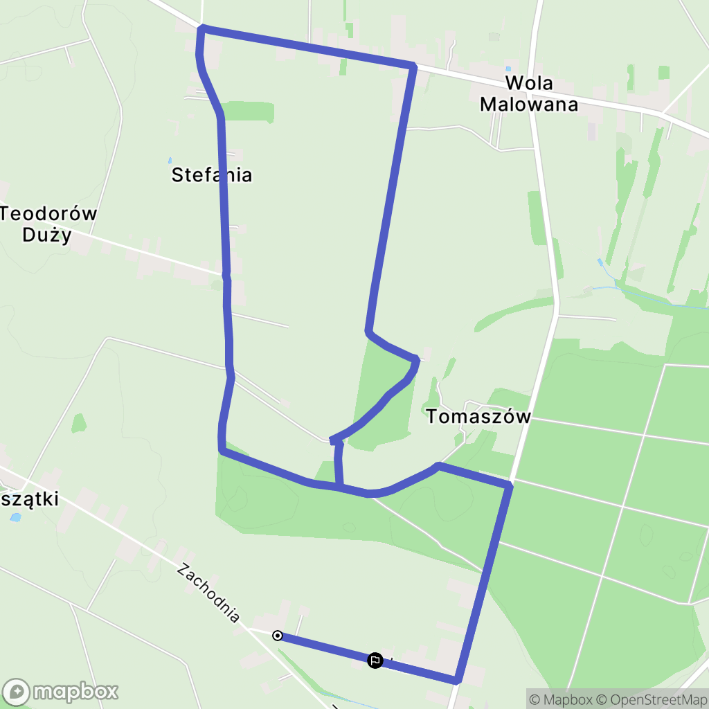 Kobiele Wielkie: mapa trasy - Poland